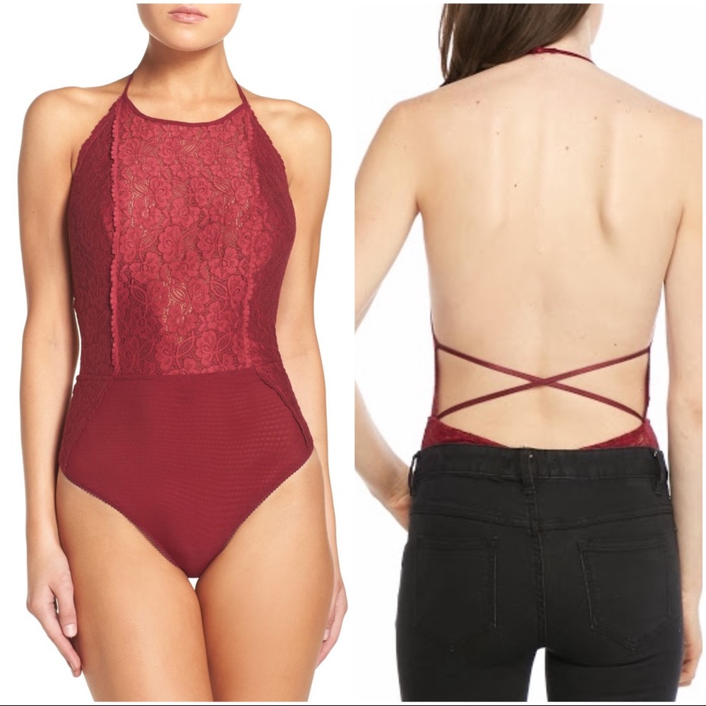 FREE PEOPLE Dance Around Bodysuit size M